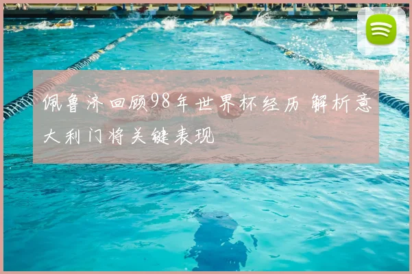 佩鲁济回顾98年世界杯经历 解析意大利门将关键表现